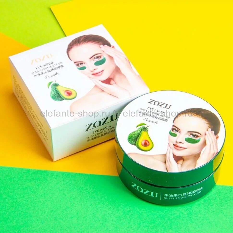 Патчи под глаза фото Гидрогелевые патчи ZOZU Shea Crystal Smooth (125)