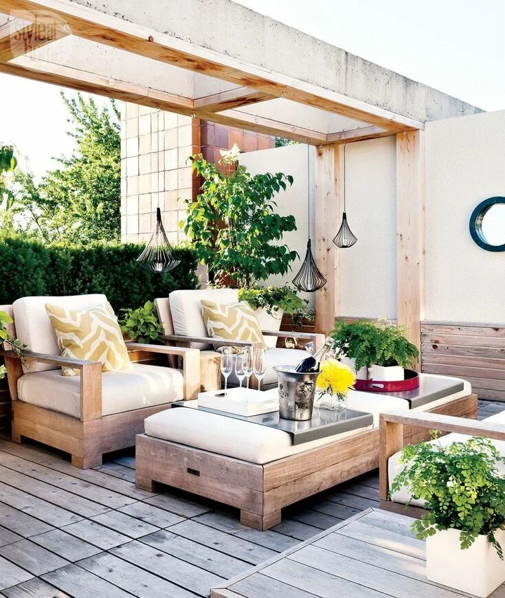 Патио что это такое в квартире фото деревянная мебель для дачи Terrace furniture design, Rustic patio, Patio design