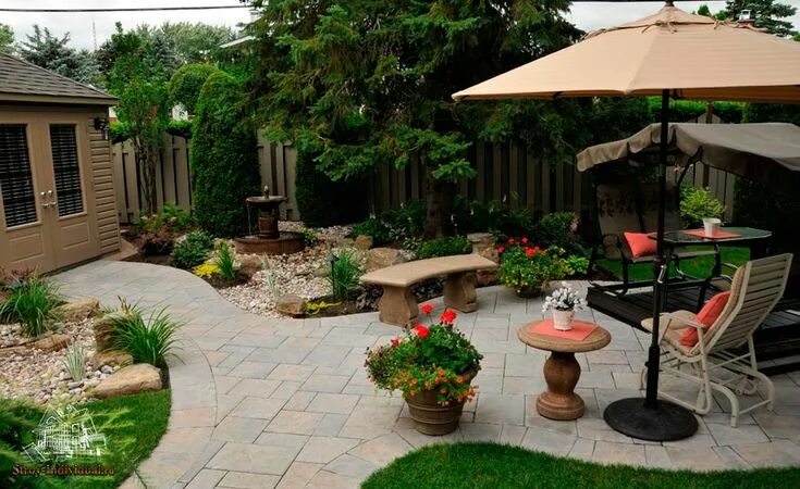Патио на даче своими руками фото � � � � � � � � � � � � � � � � � � � � � � � � � Townhouse garden, Backyard