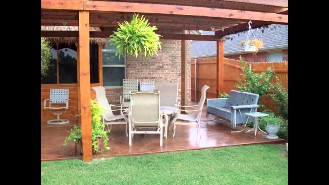 Патио на даче своими руками недорого Backyard Patio Ideas Patio Ideas For Backyard Small Backyard Patio Ideas - YouTu