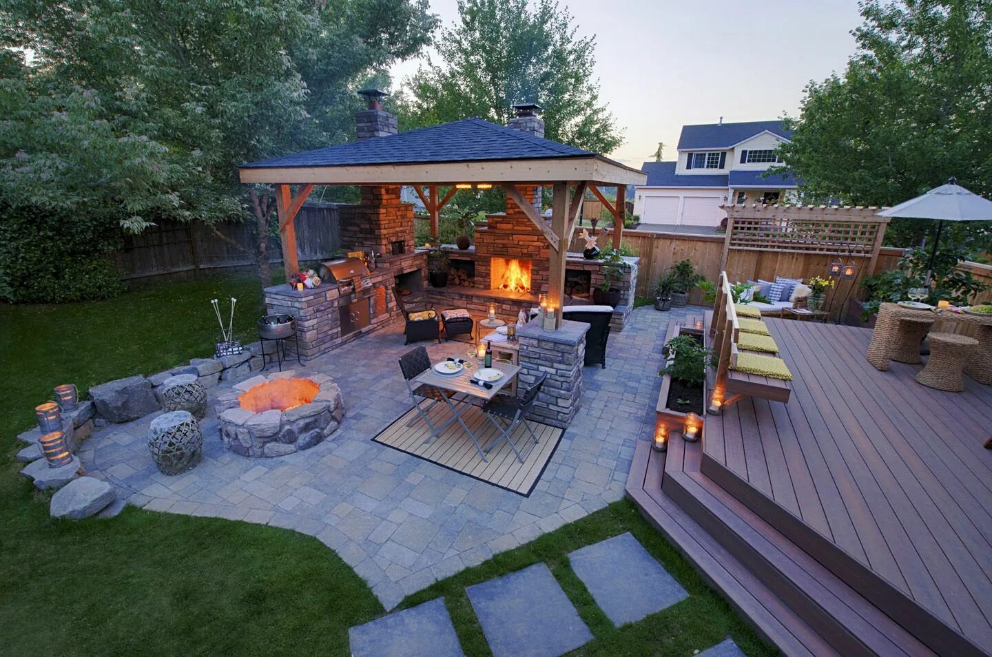 Патио своими руками на даче бюджетный вариант Outdoor Living Structures - Paradise Restored Landscaping Covered patio design, 