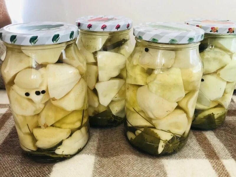 Патиссоны на зиму фото Маринованные патиссоны на зиму