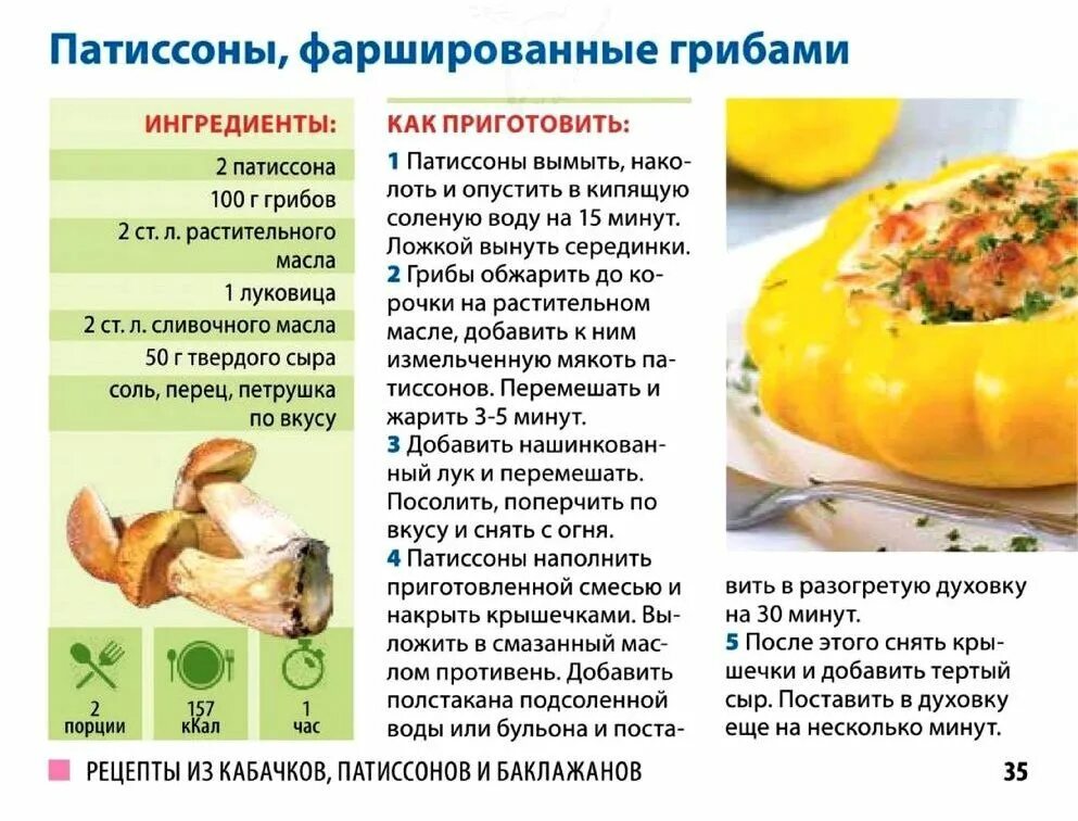 Патиссоны рецепты приготовления с фото Патиссоны фаршированные грибами Еда, Кулинария, Фаршированные грибы