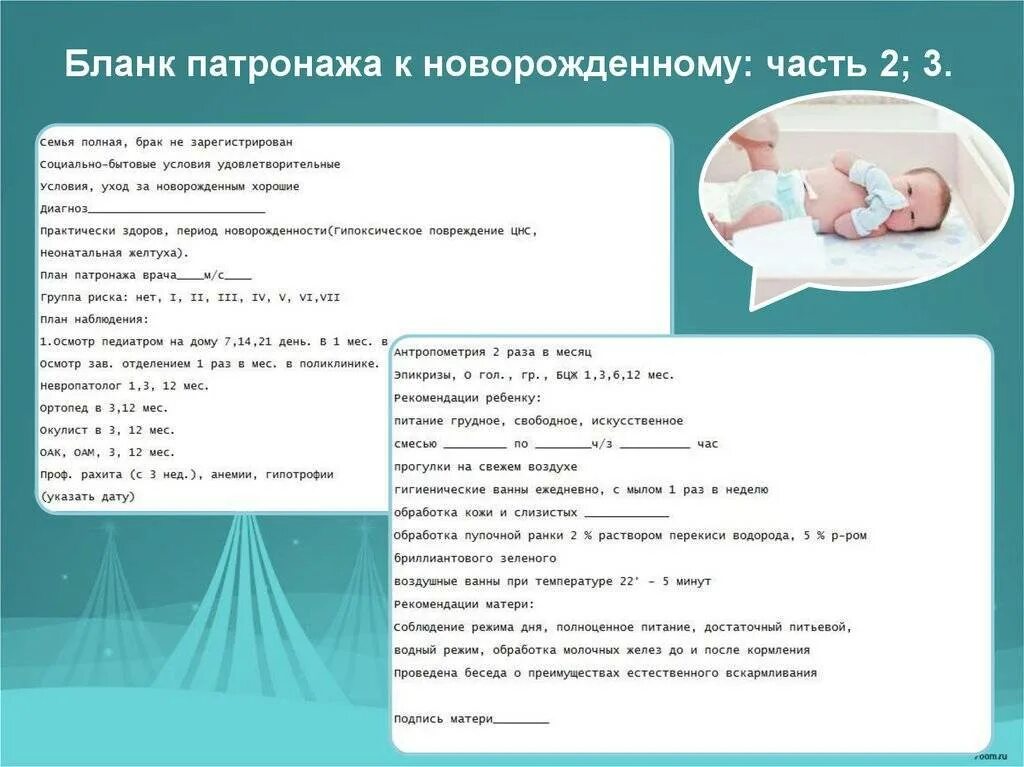 Патронаж новорожденного ребенка на дому пример Патронаж новорожденных детей врачом педиатром на дому: частота визитов, осмотр