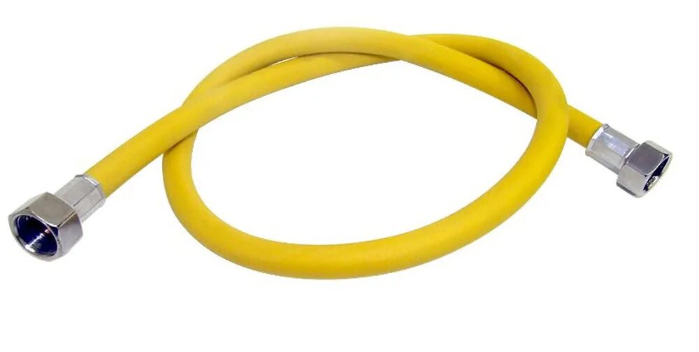 Патрубок подключения газа Шланг газовый ПВХ Elka 1/2", гайка-гайка, 4 м: купить в Москве, цена 454 руб. в 