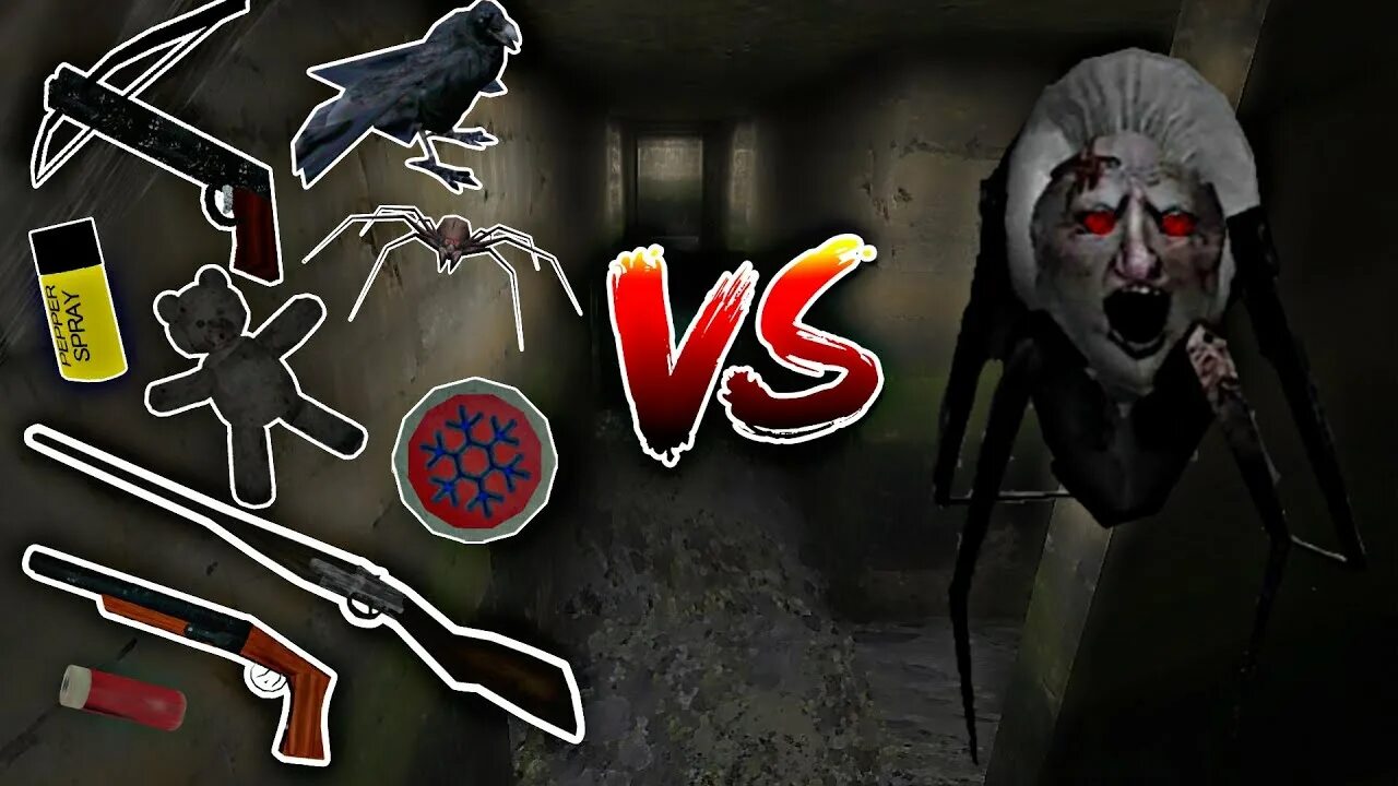 Паук гренни фото All things in the game vs Spider Angelina (Granny new update V1.8) - YouTube