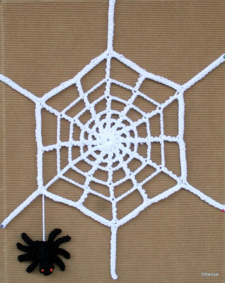 Паутина крючком схема crochet spider and his web Halloween crochet patterns, Crochet fall, Halloween c