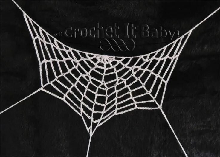 Паутина связанная крючком схема Free Crochet Spider Web Patterns - Perfect for Halloween! - Crochet That Hallowe