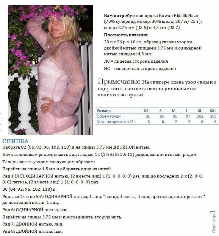 Паутинка из мохера спицами схема и описание Пин от пользователя Natalia Tolstaya на доске мохер Вязание, Книги, Пуловер