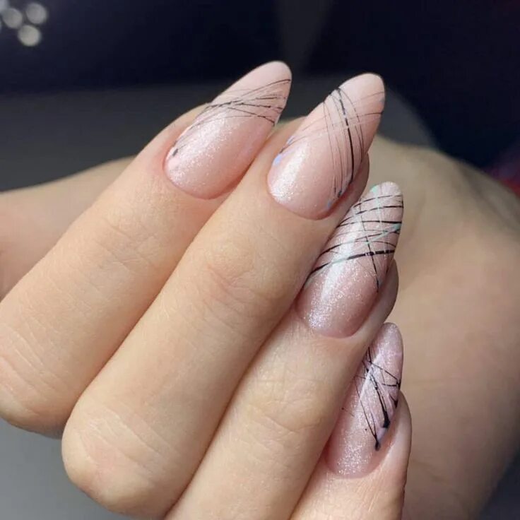 Паутинка на ногтях фото Pin on Маникюр Nude nail designs, Gel nail art, Gel nails