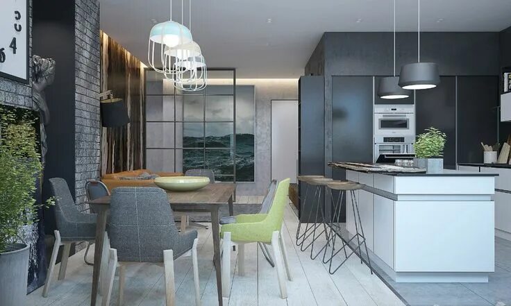 Павел дизайн интерьеров Pin by Inna Hobby on kitchen Dining room design, Minimalist dining room, Design