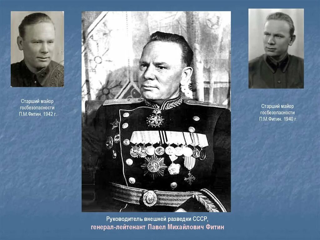 Павел фитин биография фото Начальник разведки ссср в 1940