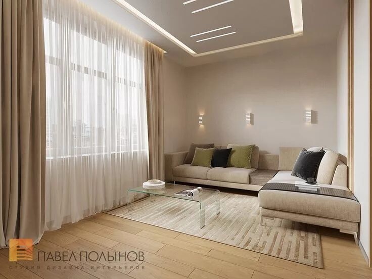 Павел полынов студия дизайна интерьера Фото: Интерьер зоны гостиной - Интерьер дома в современном стиле, коттеджный пос