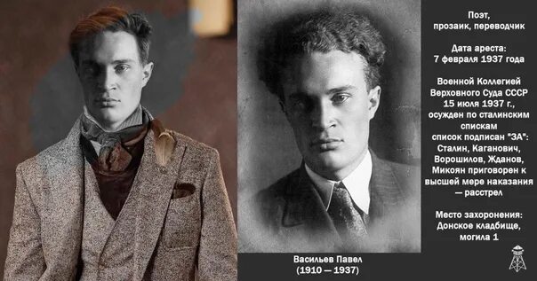 Павел васильев фото Photos of those killed in Stalin's camps, transferred to our time. Author of the