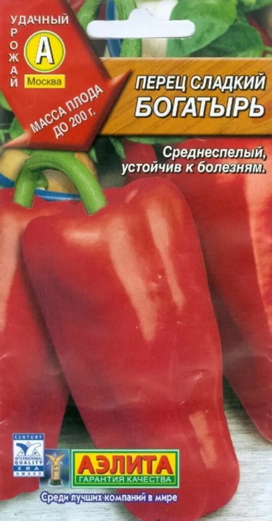Перец богатырь описание сорта фото Перец сладкий, Перец Агрофирма Аэлита НаборСемянТоматовАэлита - купить по выгодн