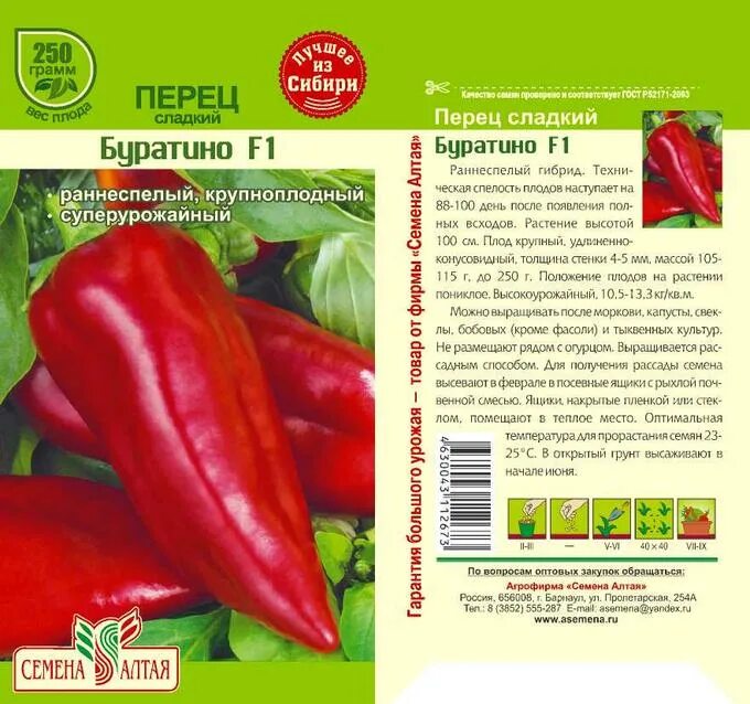 Перец буратино описание сорта фото отзывы Перец Буратино/Семена Алтая/цп 15 шт. огурцы, патиссоны, перец. Семена овощей