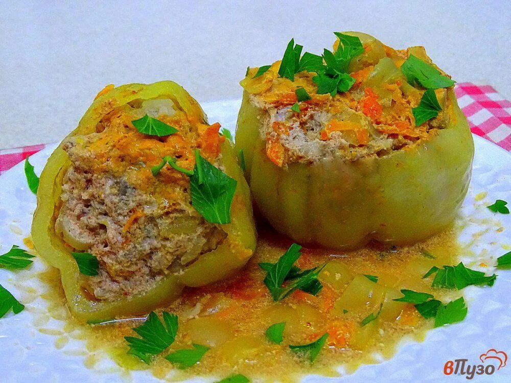 Перец фаршированный мясом и рисом фото Перец фаршированный фаршем и рисом 1 - рецепты с фото на vpuzo.com