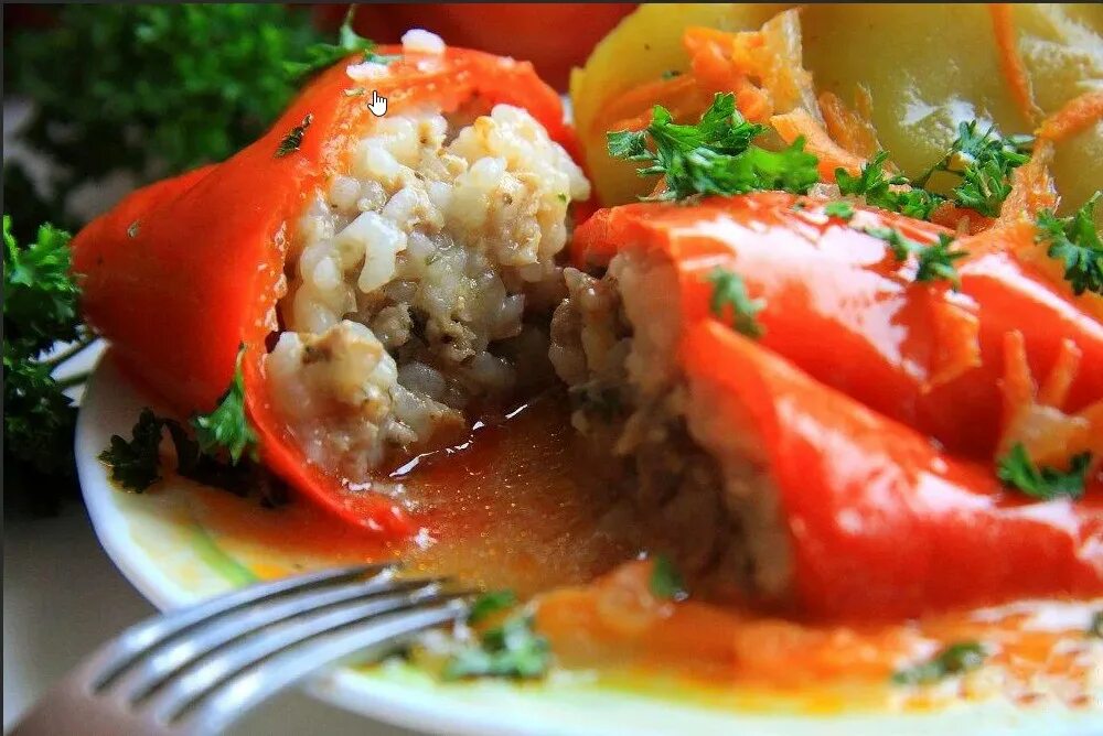Перец фаршированный мясом и рисом фото Фаршированные перцы: идеально сочные и вкусные - пошаговый видео рецепт. - смотр