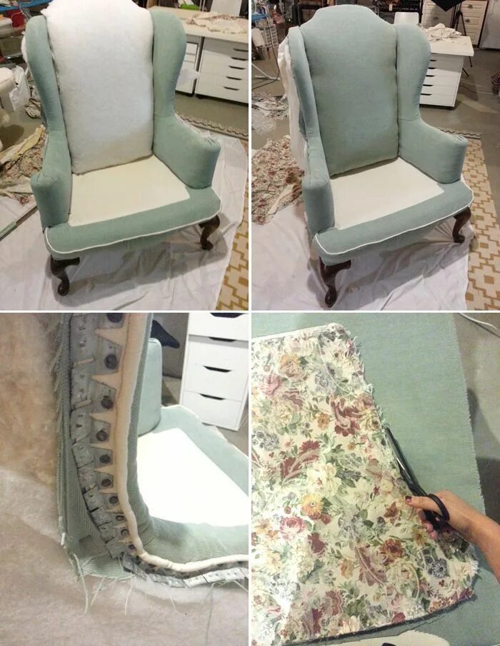 Перетяжка кресла своими руками в домашних условиях Blogger Reupholster furniture, Upholstered furniture, Furniture reupholstery