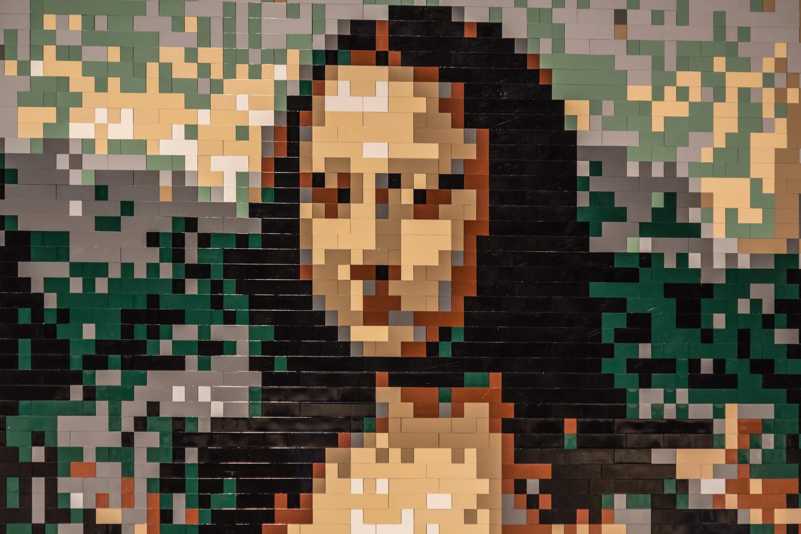 Перевести фото в пиксель арт The Art of the Brick - Griffin Museum of Science and Industry