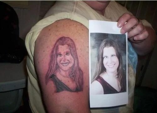Перевести фото в тату Pin by Raymond Gauthier on Tattoo Fails Girlfriend tattoos, Tattoo fails, Bad ta