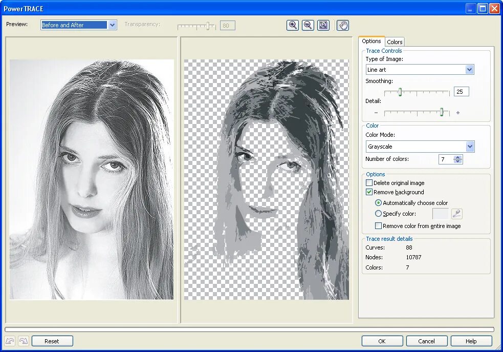 Перевод фото в арт НОУ ИНТУИТ Работа в CorelDRAW X3. Лекция 6: Трассировка растровых изображений