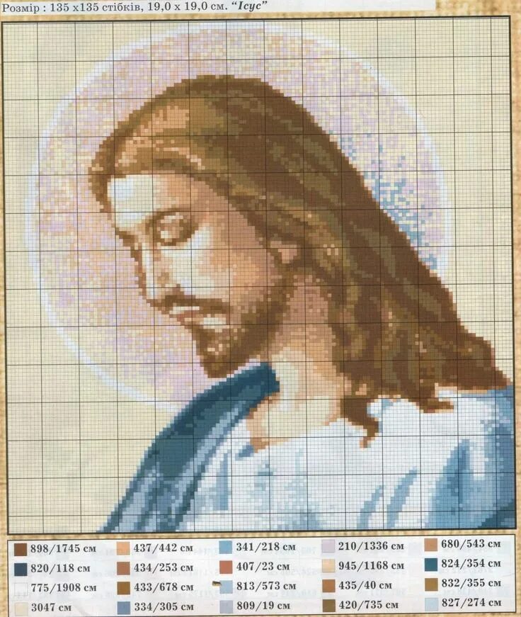 Перевод фото в схему для вышивания крестиком GRAFICOS PUNTO DE CRUZ GRATIS : RELIGIOSOS(26) Узоры для вышивки крестиком, Выши