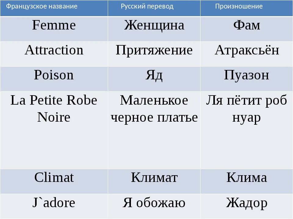 Перевод по фото с французского на русский Французские слова фото YugNash.ru