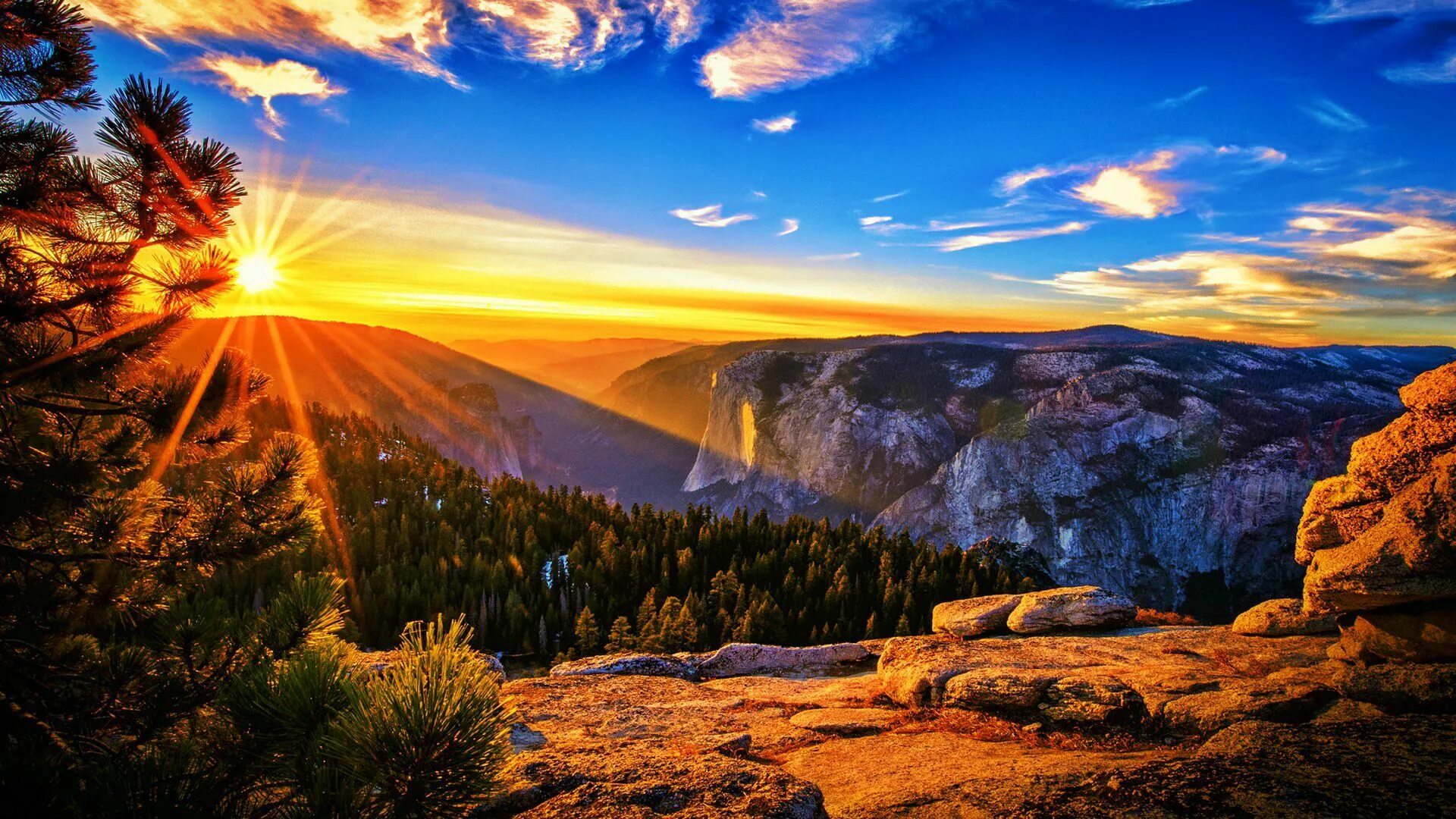 Перевод в лучшее качество фото Sunrise-Landscape-at-Mountains Paisaje amanecer, Paisajes, Fotografía de paisaje