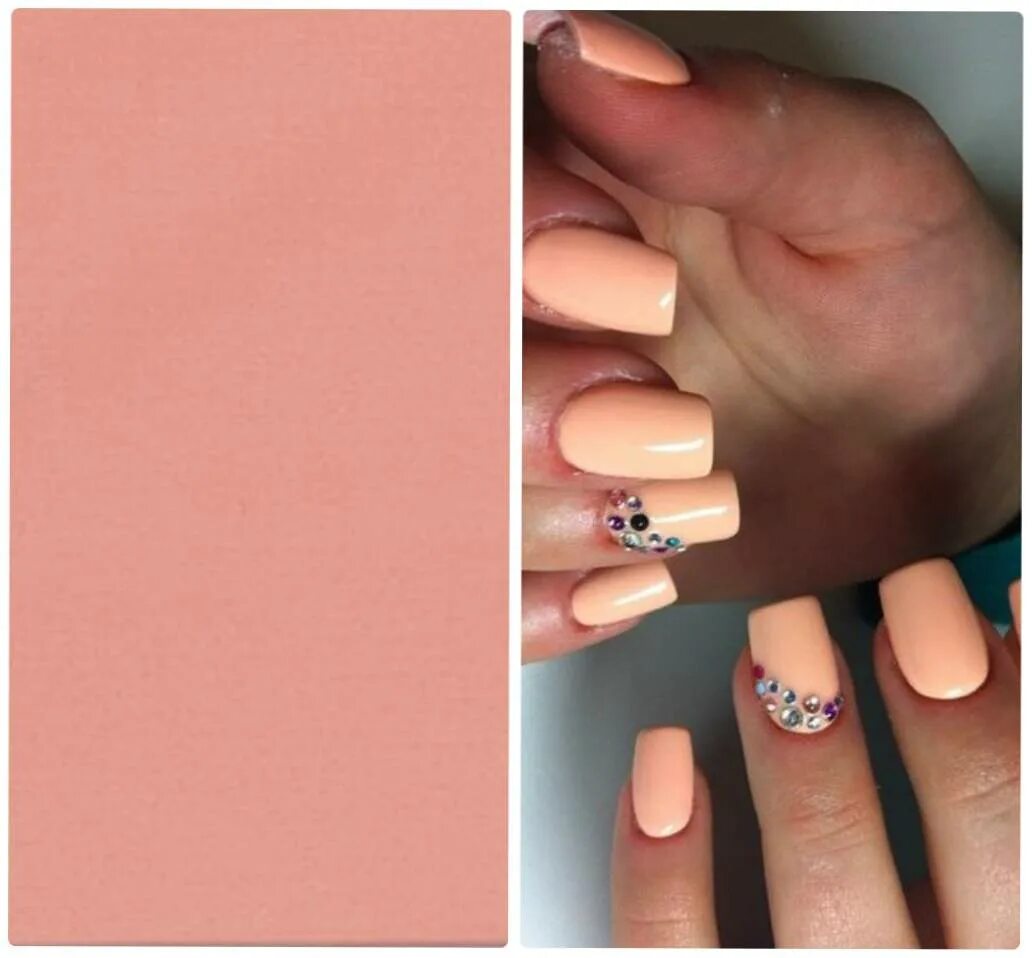 Персиковый маникюр на квадратные ногти 2024 Modny manicure 2018 12 najbardziej odpowiednich odcieni (Moda i uroda) Blog dla 