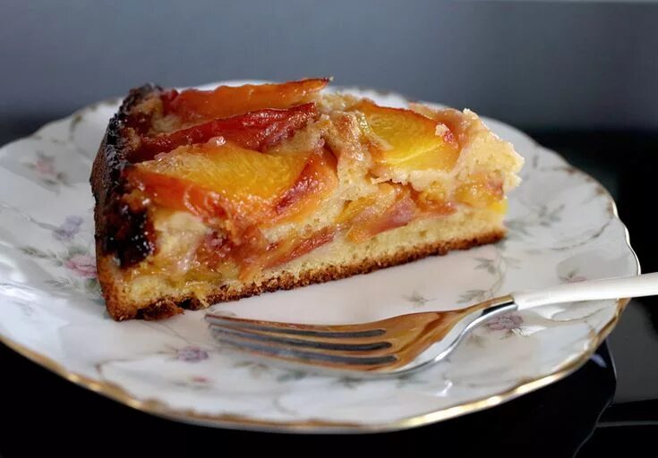 Персиковый пирог фото peach_cake1.jpg Идеи для блюд, Персики, Еда