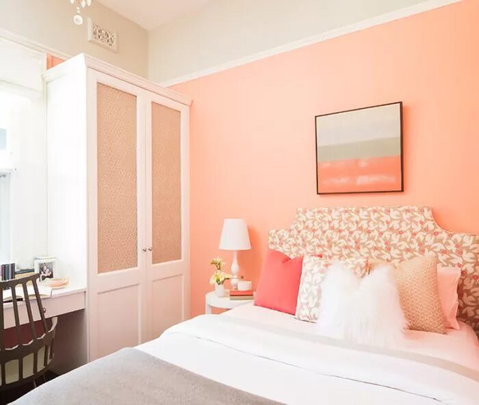 Персиковый цвет стен в интерьере фото Los tonos pastel que necesitas ver antes de pintar tu habitación - Mil Ideas de 