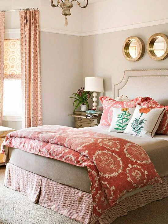 Персиковый цвет в интерьере спальни 40 Primary Bedroom Ideas for Every Style Bedroom decor, Bedroom design, Home bed