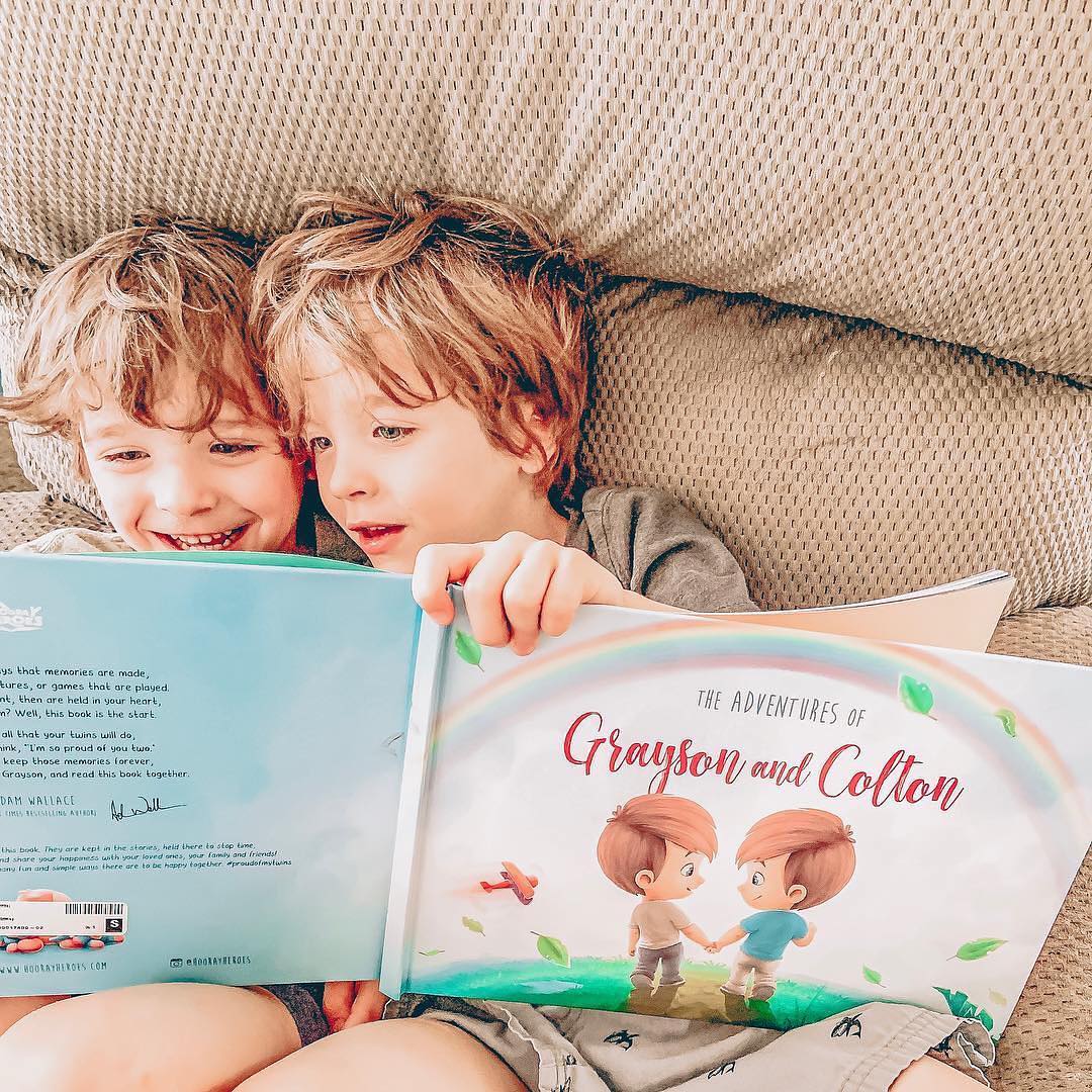 Персонализированная книга для ребенка с его фото Personalised Books for Siblings - Hooray Heroes