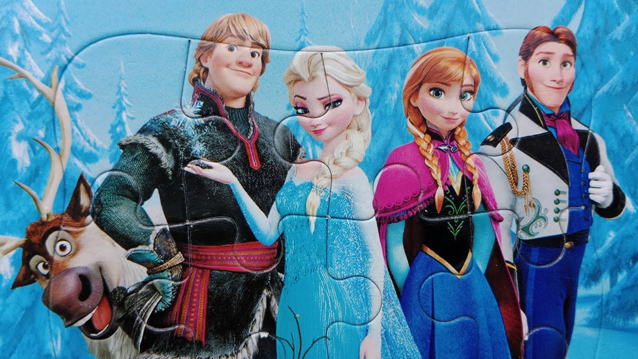 Персонаж холодное сердце фото ELSA ANNA DISNEY FROZEN JIGSAW PUZZLE FOR KIDS FUN & PLAY - YouTube