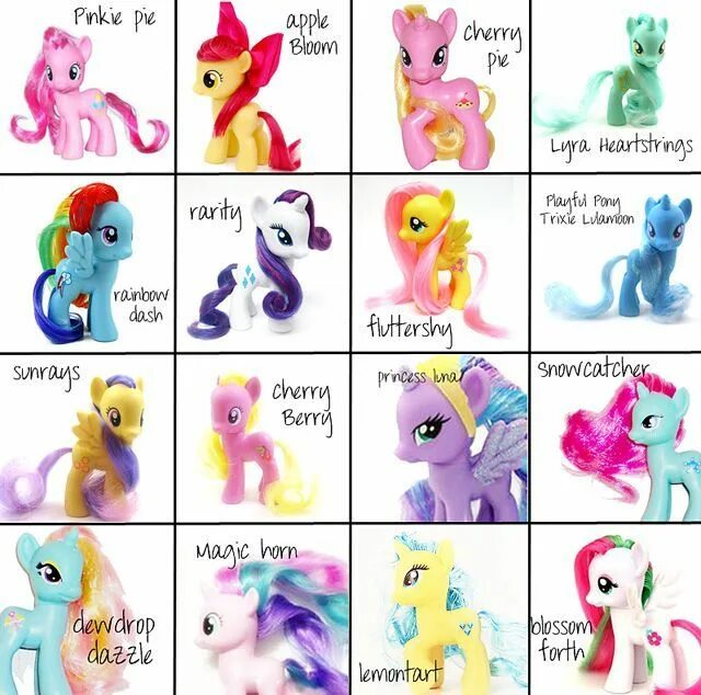 Персонажи май литл пони имена и фото My little pony names, My little pony dolls, My little pony characters