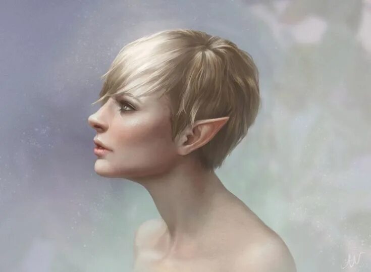 Персонажи с короткой стрижкой Pin by Quadriga on Female Artworks Digital painting, Female artwork, Digital art