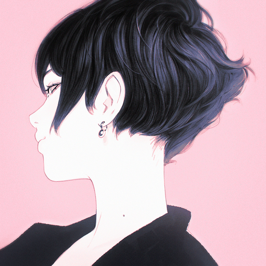 Персонажи с короткой стрижкой Pin em Like from kuvshinov-ilya