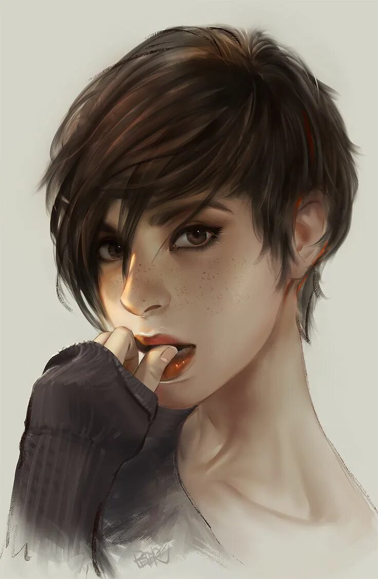 Персонажи с короткой стрижкой New Girl, Peter Xiao on ArtStation at https://www.artstation.com/artwork/XBPeQ3 