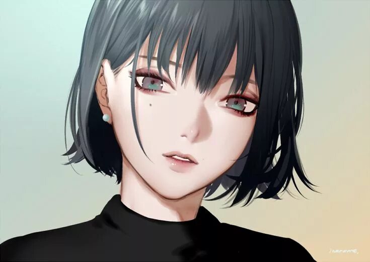 Персонажи с прической каре Original Image by inanome #2285062 - Zerochan Anime Image Board Anime girl short