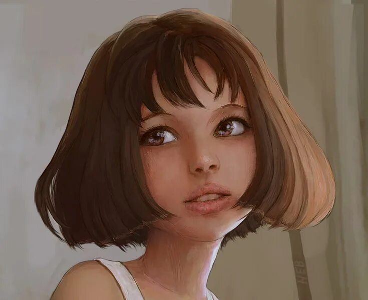 Персонажи с прической каре I drew Mathilda from Leon Portrait art, Portrait, Léon the professional