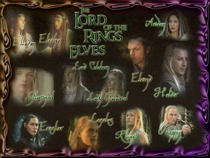 Персонажи властелина колец имена и фото Lord of the Rings Elves Wallpaper: Elves from Middle Earth Lord of the rings, El