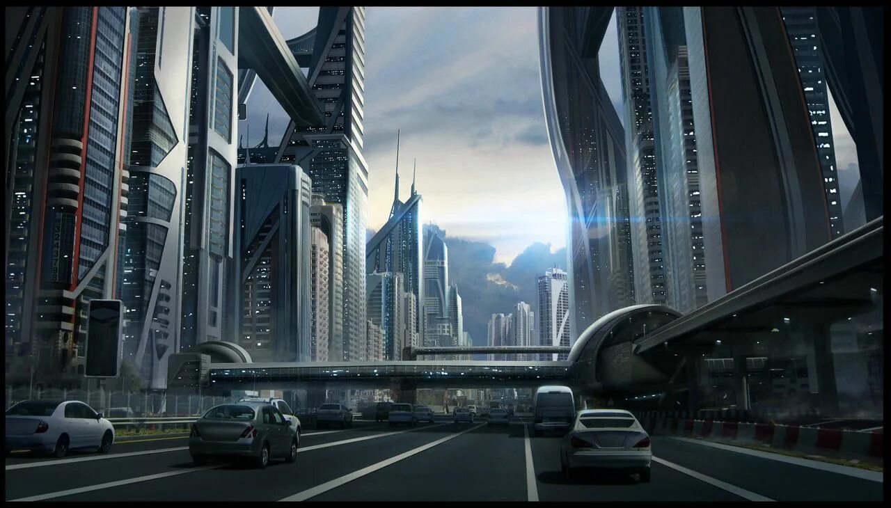 Перспектива будущего ул ленина 67 фото Sci-fi Cityscape by SebastianWagner on deviantART Sci fi city, Futuristic city, 
