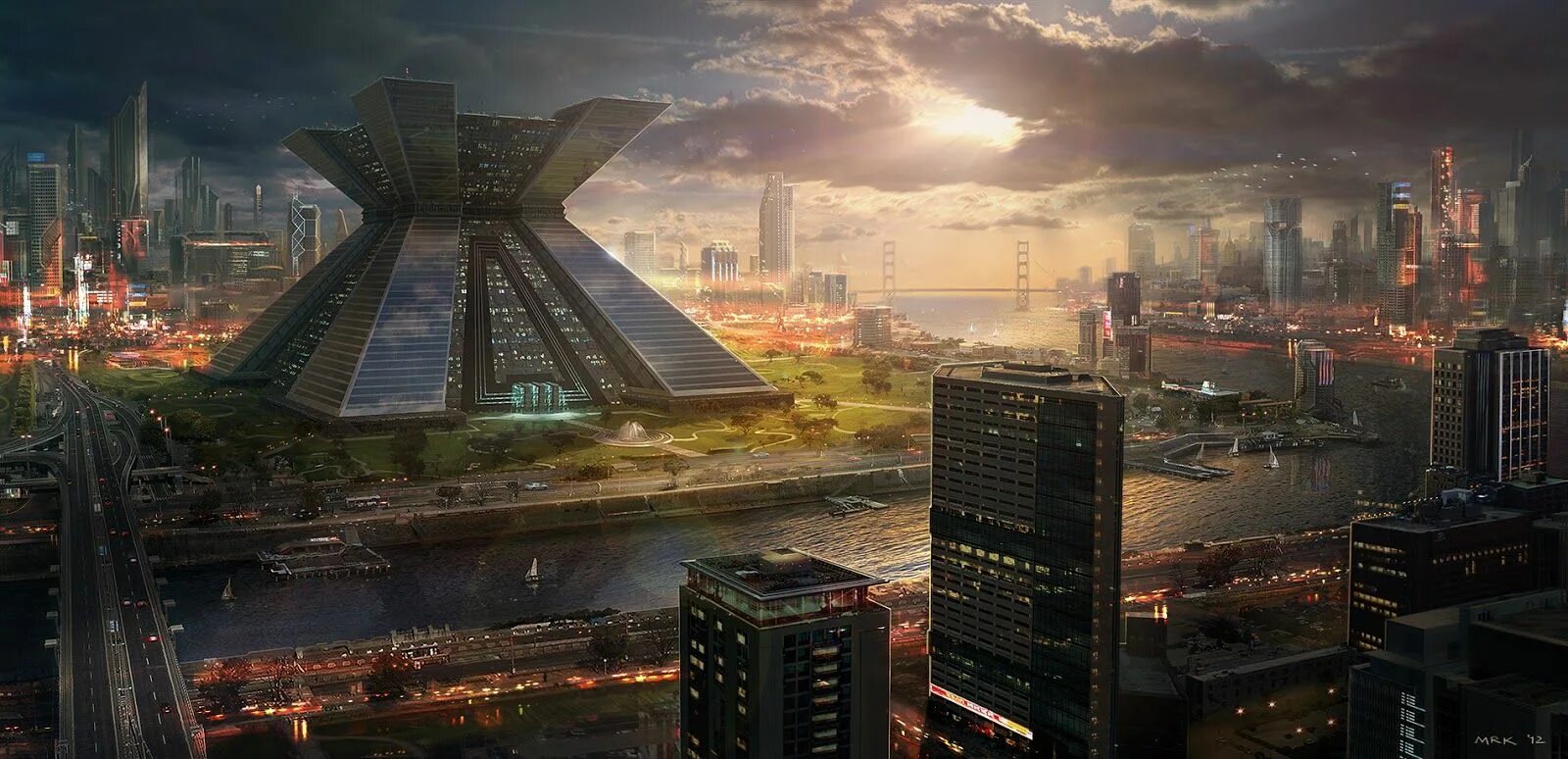 Перспектива будущего ул ленина 67 фото futuristic mega city - Google Search Futuristic city, Fantasy city, Sci fi lands