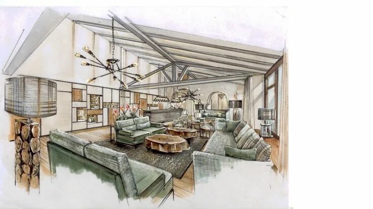 Перспективы современного дизайна new rendering for Hotel-Lobby ต ก แ ต ง ภ า ย ใ น