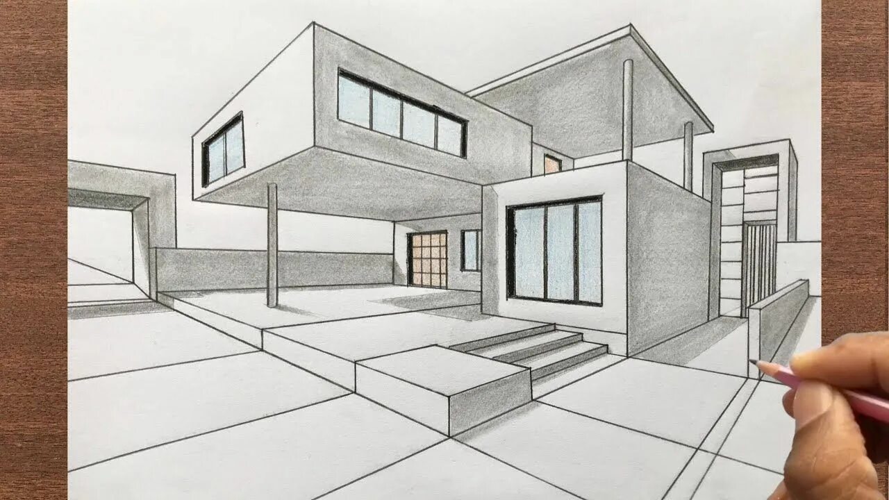 Перспективы современного дизайна Master Modern House Drawing: Beginners' Easy Guide House design drawing, House a