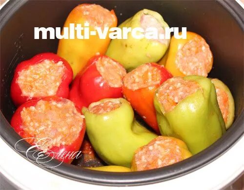 Перцы в мультиварке рецепт с фото Фаршированный перец в мультиварке Receta