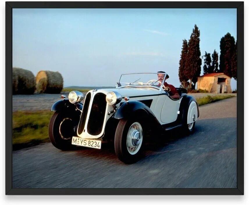 Первая бмв фото Плакат, постер BMW 315 roadster - купить в интернет-магазине по низкой цене на Я