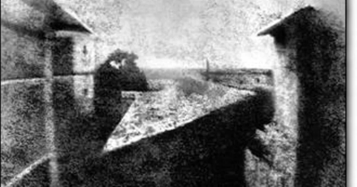 Первая фото в мире First photograph sits for own portrait