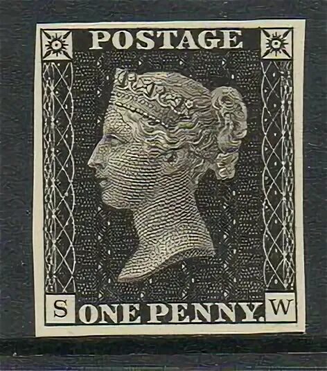 Первая марка в мире фото Pin by Matt Riddington on Just Luxury! Penny black stamps, Penny black, Old stam